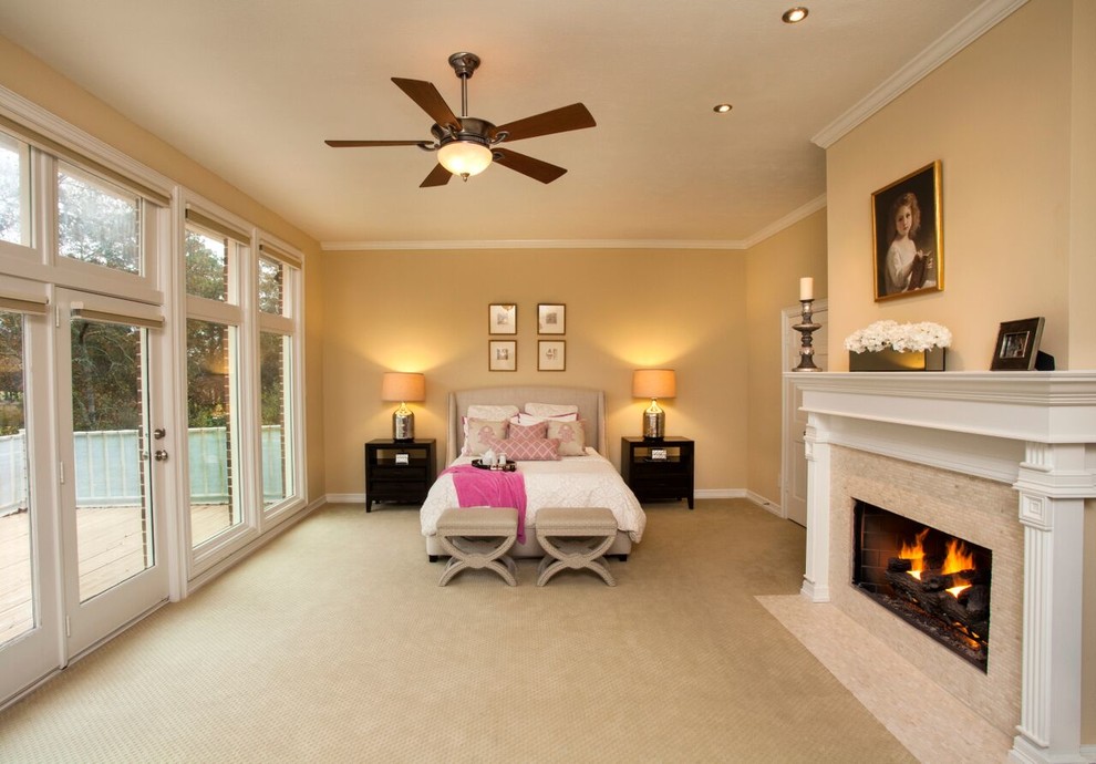 bedroom decorating ideas and designs Remodels Photos Melanie King Designs The Woodlands Texas United States modern-bedroom