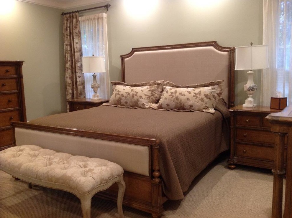 bedroom decorating ideas and designs Remodels Photo Roberta Frank Designs Inc. Apex North Carolina United States traditional-bedroom