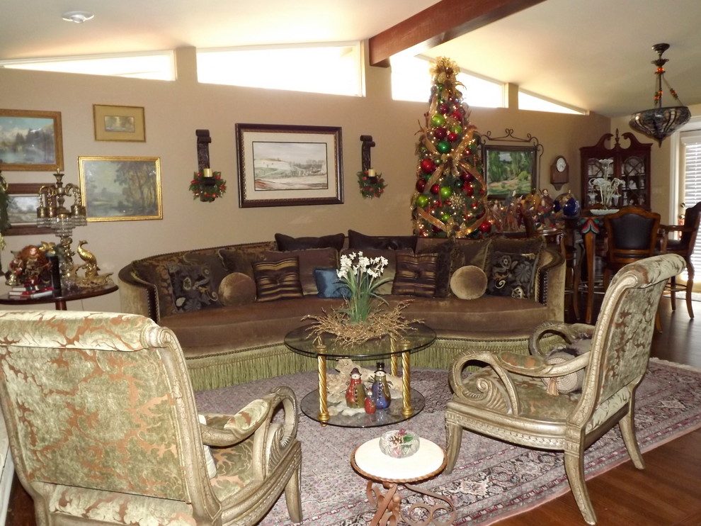 living room decorating ideas and designs Remodels Photos A'LLURE INTERIOR DESIGN BY RENE Andover Kansas traditional-living-room