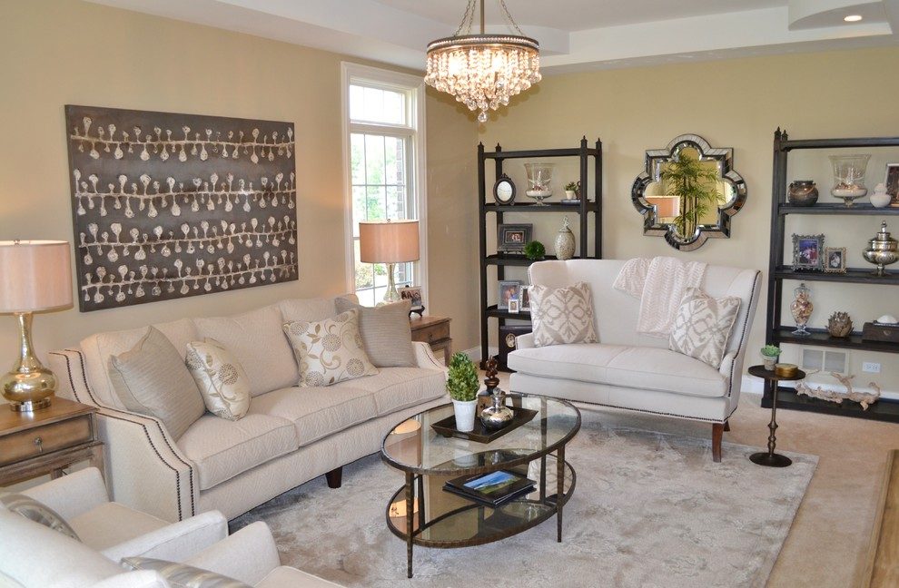 living room decorating ideas and designs Remodels Photos Kelly Brasch Interiors Cary Illinois United States transitional-living-room-003