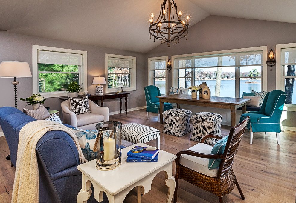 living room decorating ideas and designs Remodels Photos d'avignon interiors Clarkston Michigan United States beach-style-family-room