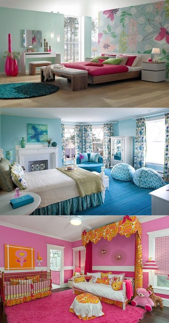 Colorful Girls’ Bedroom Interior Design Ideas
