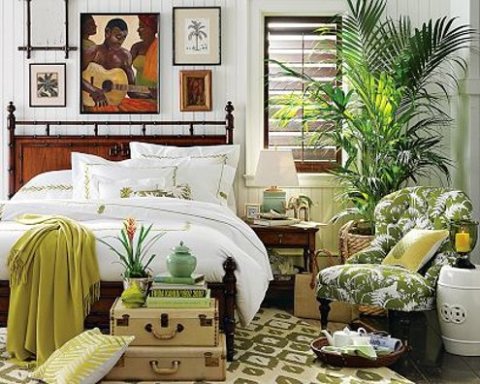 tropical bedroom decorating ideas