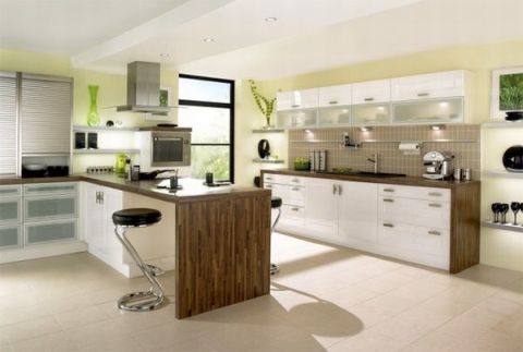 Ideas for Modern Kitchen Designs, colors and lights