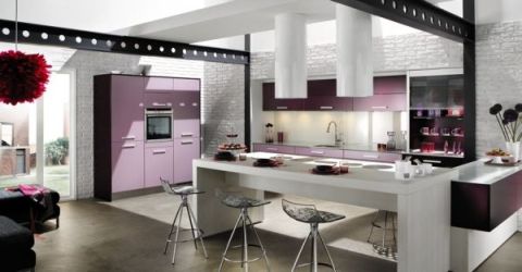 Ideas for Modern Kitchen Designs, colors and lights
