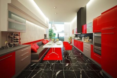 Ideas for Modern Kitchen Designs, colors and lights