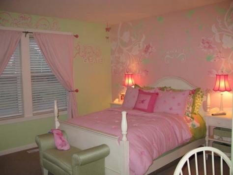 Wallpaper border for teenage girls bedroom