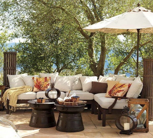 Outdoor living space more beautiful and comfortable