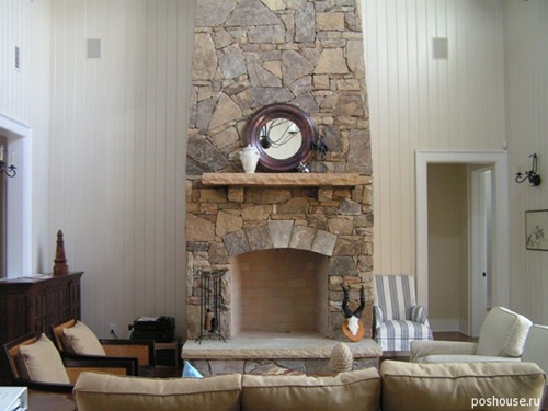 Decorating a living room with a fire place