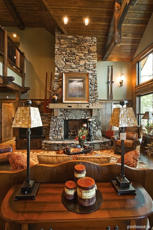 Decorating a living room with a fire place