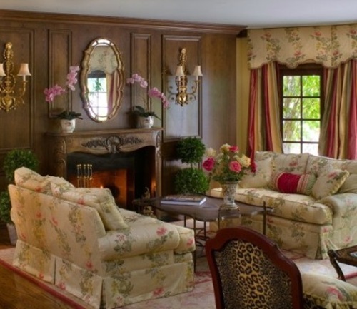 Decorating a living room with a fire place