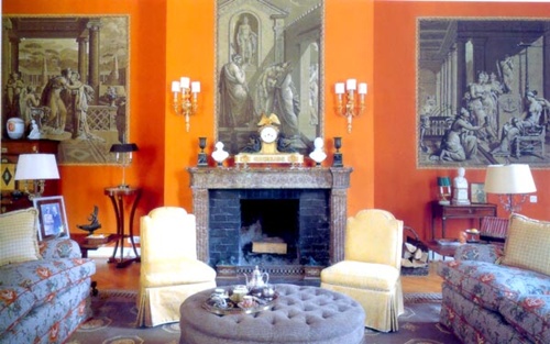 Decorating a living room with a fire place