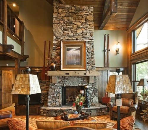 Decorating a living room with a fire place