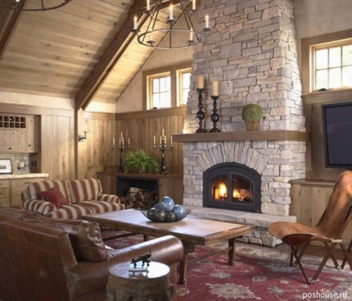 Decorating a living room with a fire place