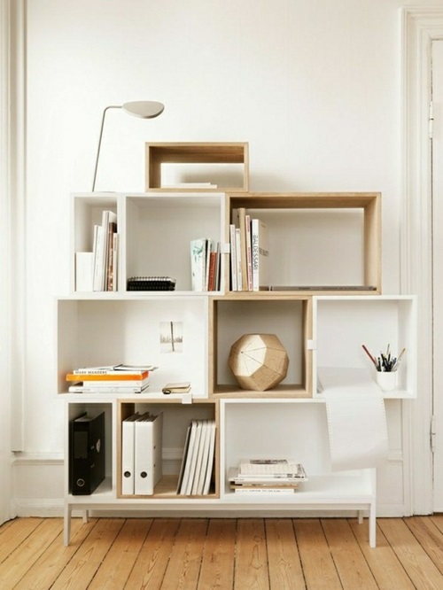 Simple Shelf System That Offers a Lot of Room for Books