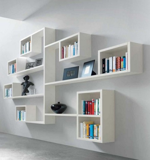 Simple Shelf System That Offers a Lot of Room for Books