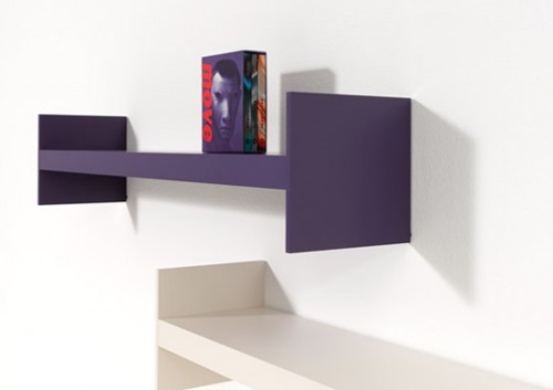 Simple Shelf System That Offers a Lot of Room for Books
