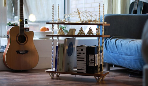 Simple Shelf System That Offers a Lot of Room for Books