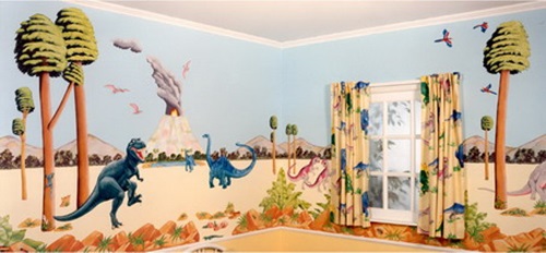 Dinosaurs wall themes for kids room