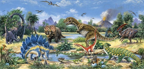 Dinosaurs wall themes for kids room
