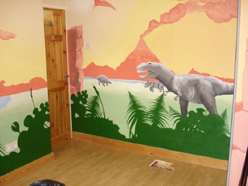 Dinosaurs wall themes for kids room
