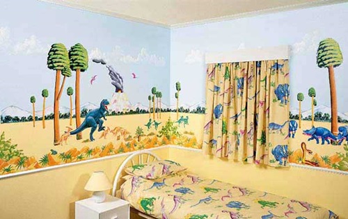 Dinosaurs wall themes for kids room