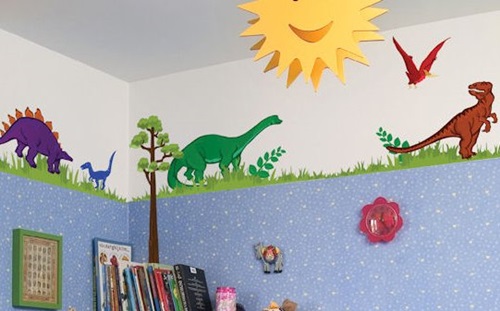 Dinosaurs wall themes for kids room