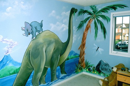 Dinosaurs wall themes for kids room