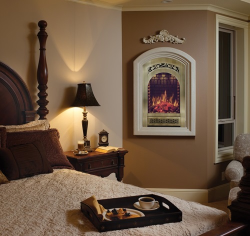 A fireplace in the bedroom!!…why not!