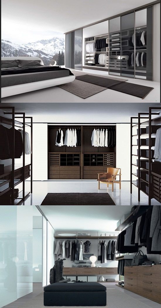 Modern Bedroom Closets and Wardrobes