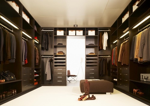 Modern bedroom closets and wardrobes
