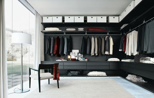 Modern bedroom closets and wardrobes