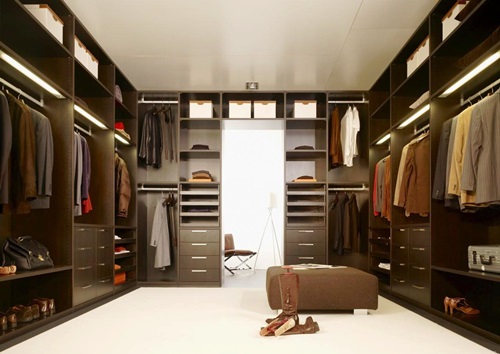 Modern bedroom closets and wardrobes