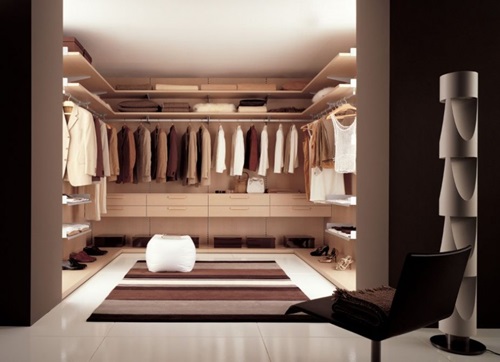 Modern bedroom closets and wardrobes