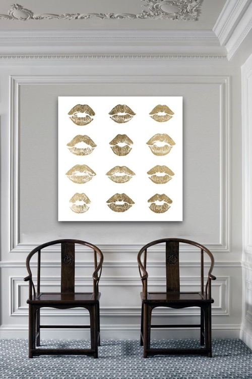 Wall cladding...wallpaper, fabric and wood!