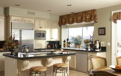 Rustic Italian Kitchen Curtain Designs