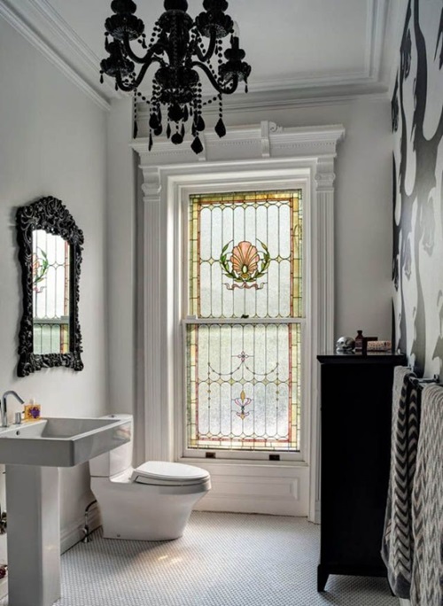 Victorian Bathroom Curtain Ideas