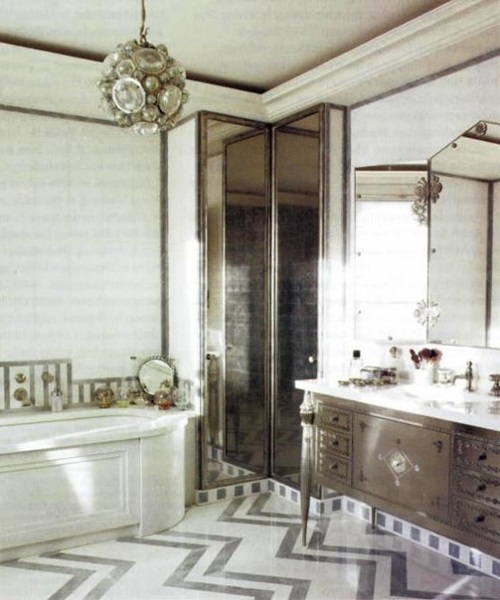 Achieving the Glamour of an Art Deco Bathroom