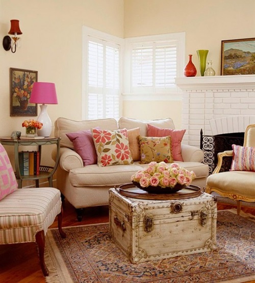 Cottage Living Room Curtain Ideas