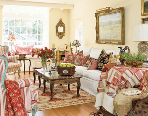 Cottage Living Room Curtain Ideas