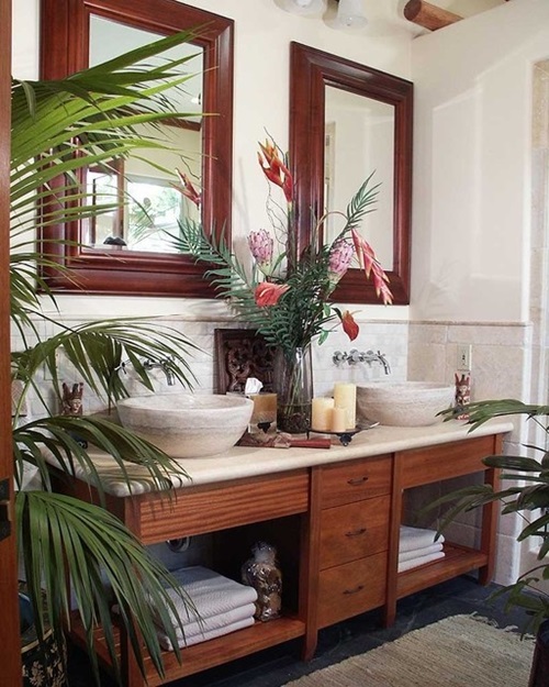 Designing A Tropical Bathroom - Colors, Accessories and Theme
