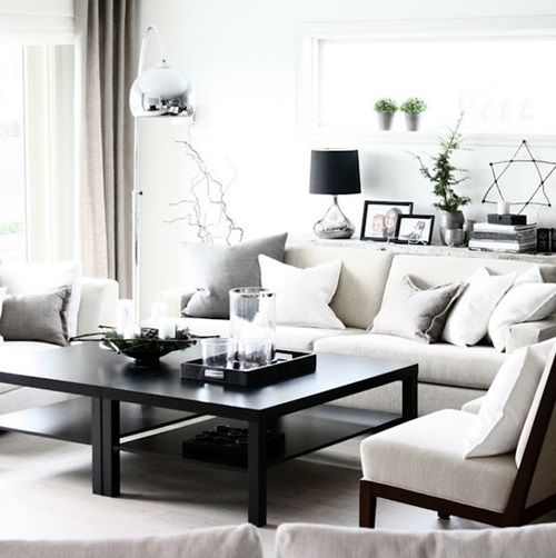 How to Masterly Accentuate a White Interior with Black