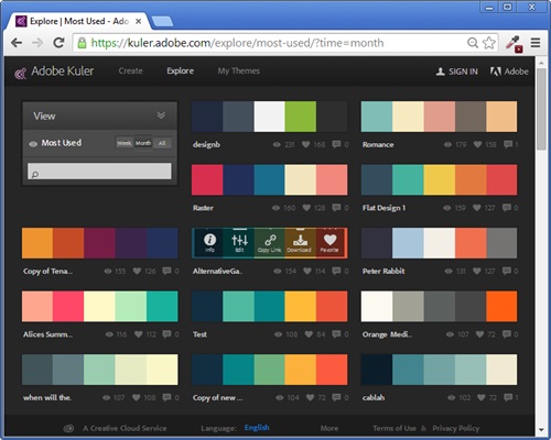 The Influence of Most Popular Color Palettes
