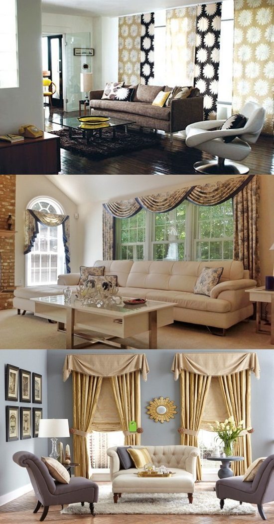 Advises For Decorating Luxury Living Room With The Appropriate Curtains