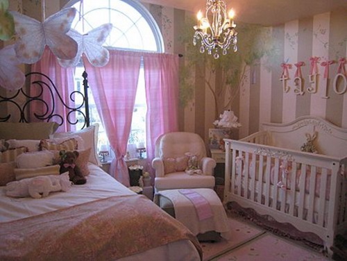 Attractive Little Girls Bedroom with a Fairy