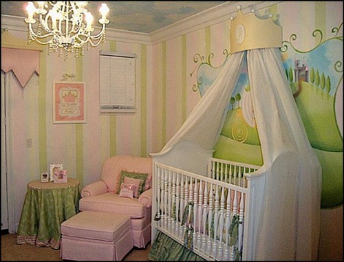 Attractive Little Girls Bedroom with a Fairy