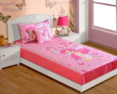 Attractive Little Girls Bedroom with a Fairy