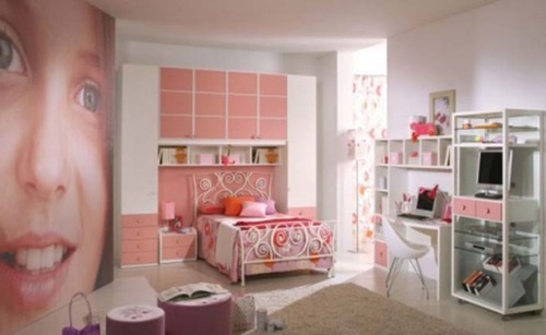 Attractive Little Girls Bedroom with a Fairy