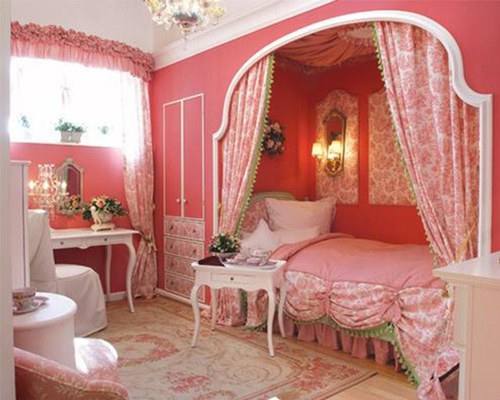 Attractive Little Girls Bedroom with a Fairy