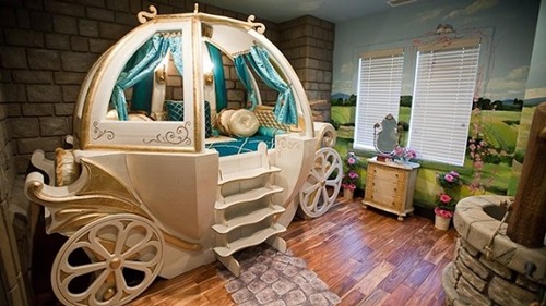 Attractive Little Girls Bedroom with a Fairy